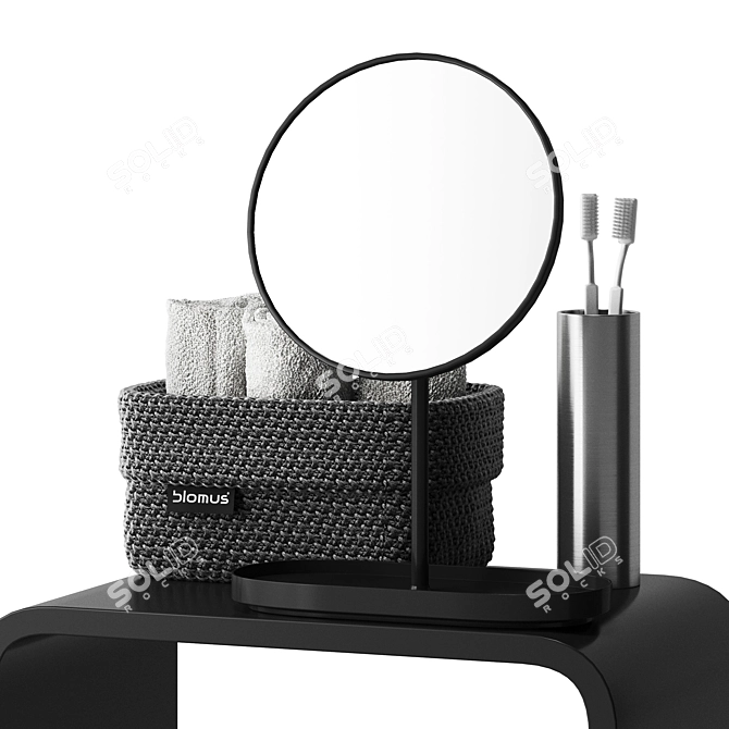 Modern Bathroom Accessory Set 3D model image 3