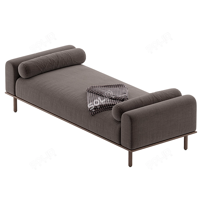 Stylish Zimmerman Daybed in Natural 3D model image 2