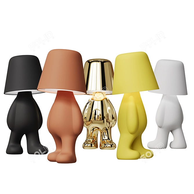 Modern Brother Tom Design Statue 3D model image 3