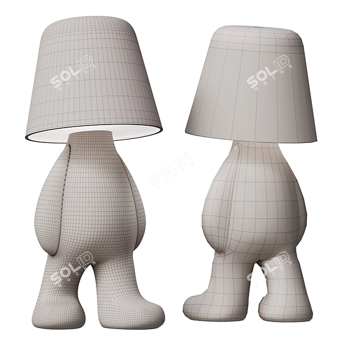 Modern Brother Tom Design Statue 3D model image 4