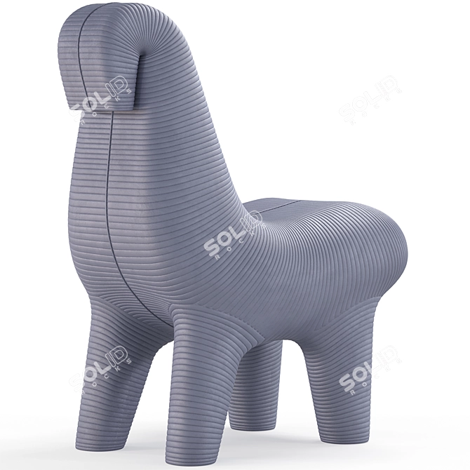 Qeeboo Ghoda Chair: Polys 196,453 3D model image 1