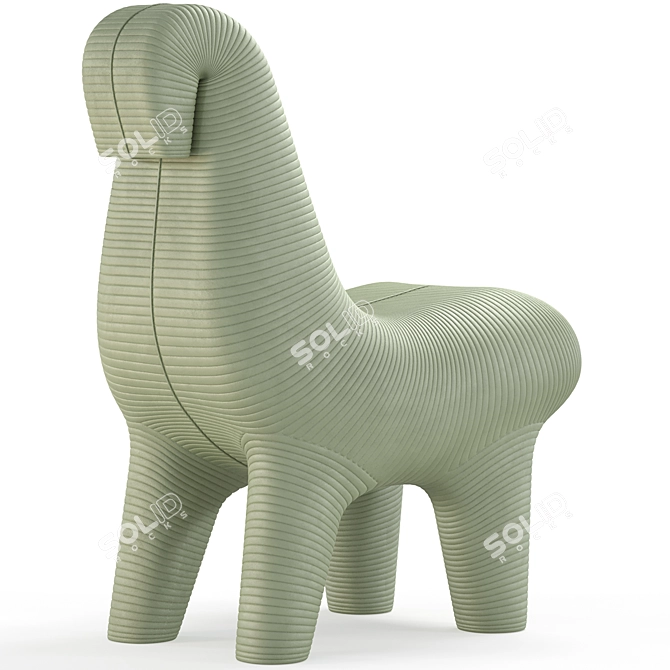 Qeeboo Ghoda Chair: Polys 196,453 3D model image 4