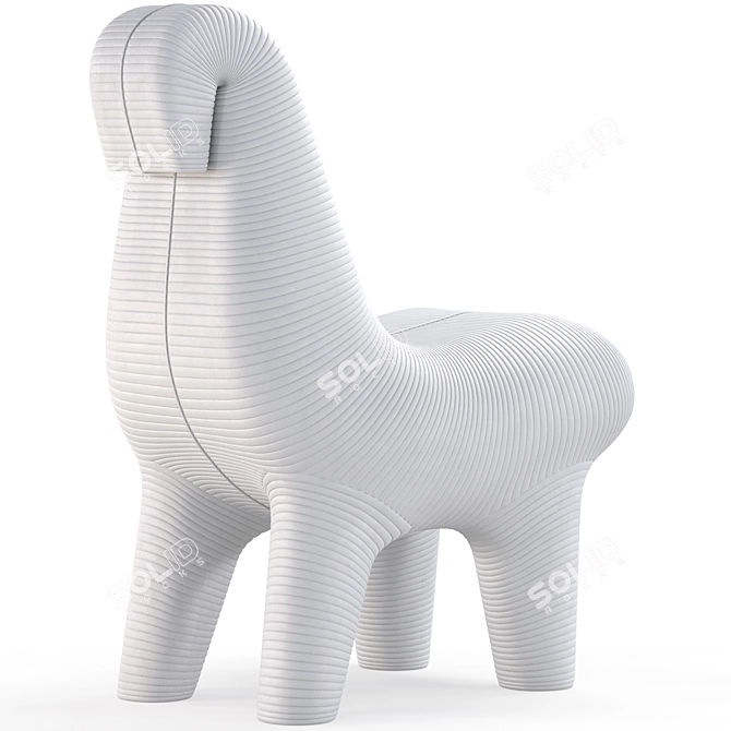 Qeeboo Ghoda Chair: Polys 196,453 3D model image 6