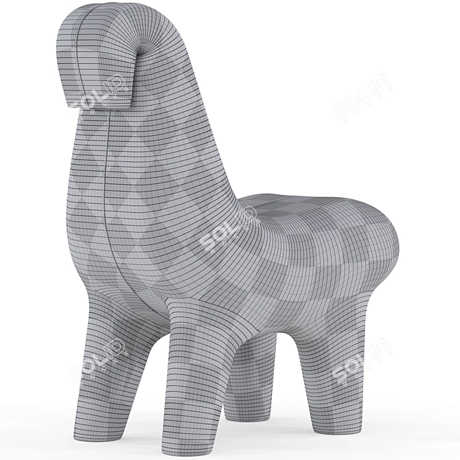 Qeeboo Ghoda Chair: Polys 196,453 3D model image 7