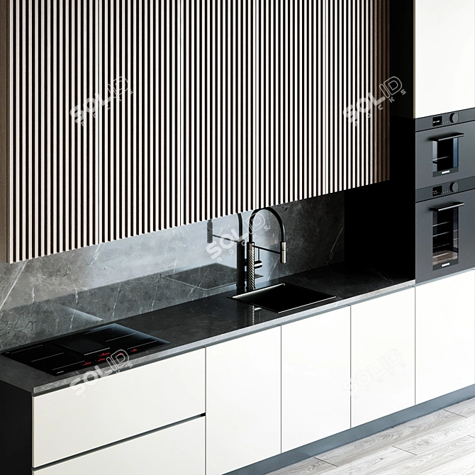 Sleek Samsung Kitchen Set 3D model image 3