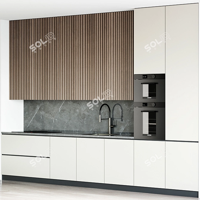 Sleek Samsung Kitchen Set 3D model image 5