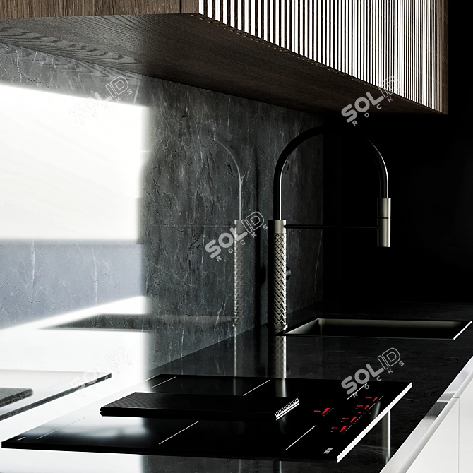 Sleek Samsung Kitchen Set 3D model image 6