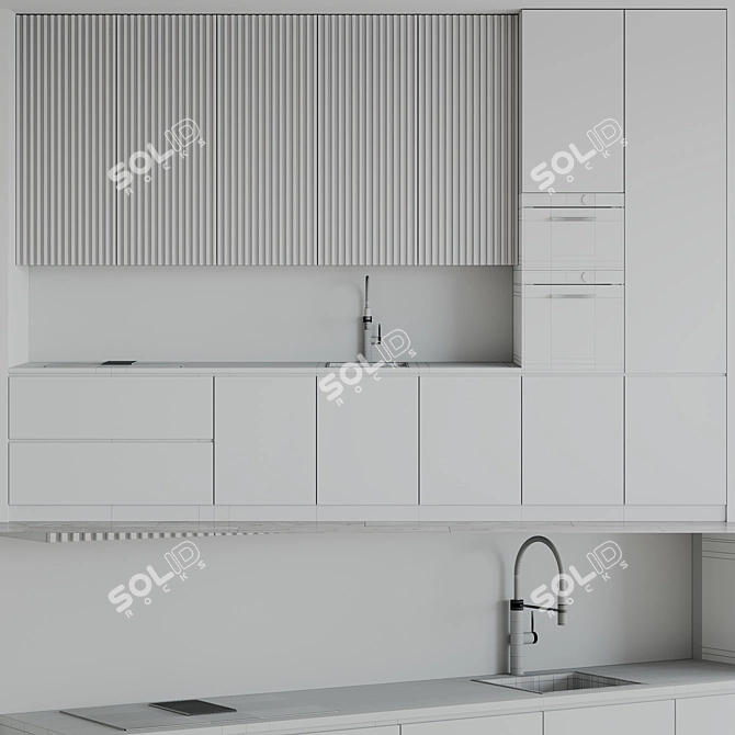 Sleek Samsung Kitchen Set 3D model image 7