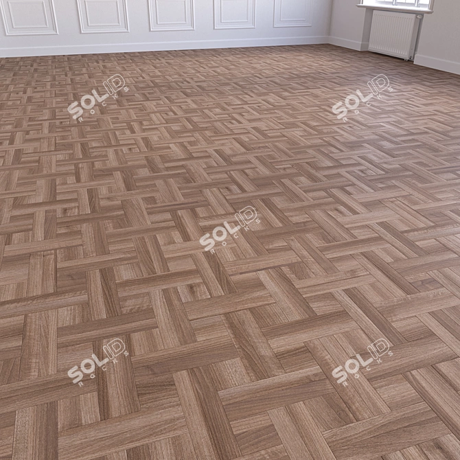 Versatile 3D Wooden Floor Model 3D model image 5