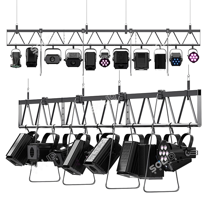 Stage Soft Farm Lighting Equipment 3D model image 1