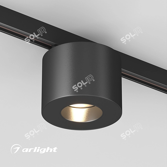 MICROCOSM Magnetic Track Downlight 3D model image 1