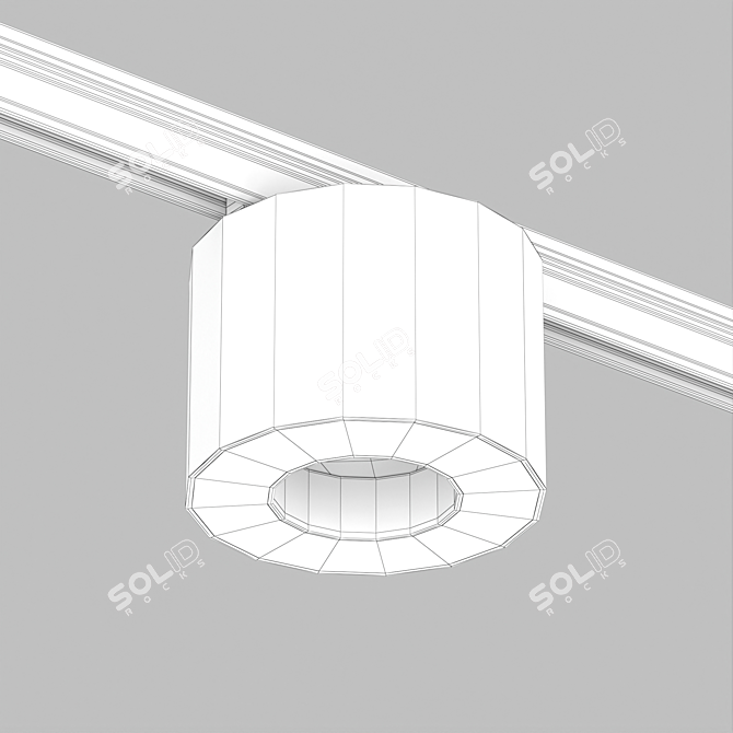 MICROCOSM Magnetic Track Downlight 3D model image 2