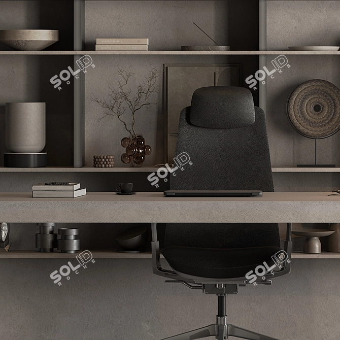  Executive Office Desk - Boss 641 3D model image 6