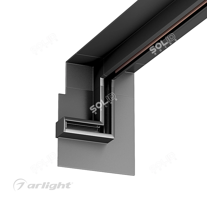 Angle Connector for Microcosm Track 3D model image 1