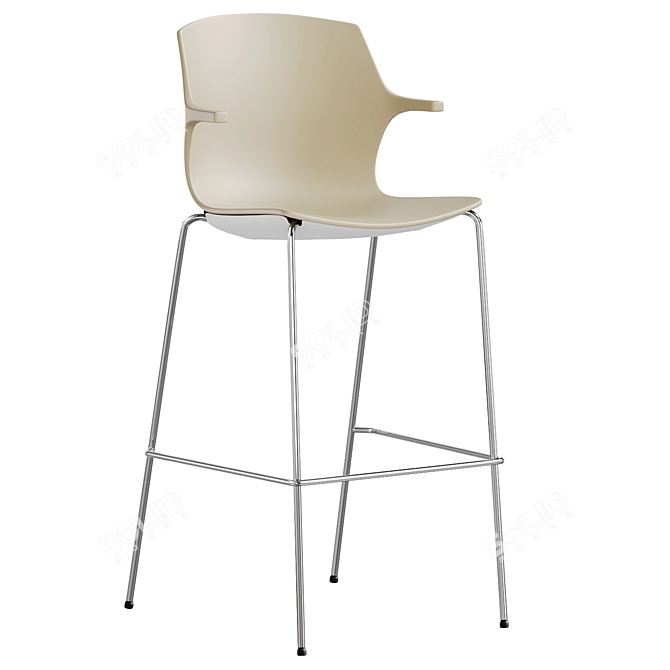 Modern Bar Stool by BRADO 3D model image 1