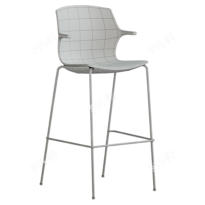 Modern Bar Stool by BRADO 3D model image 4