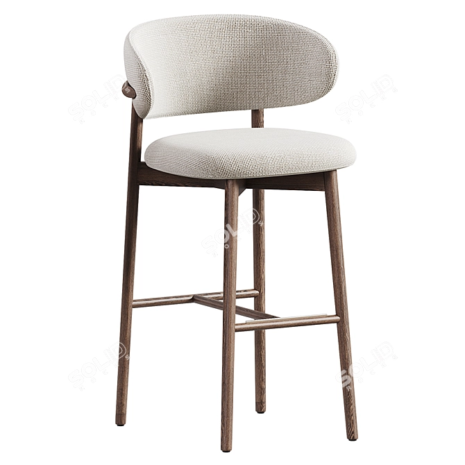 Elegant Oleandro Stool Calligaris Modern 3D model image 2