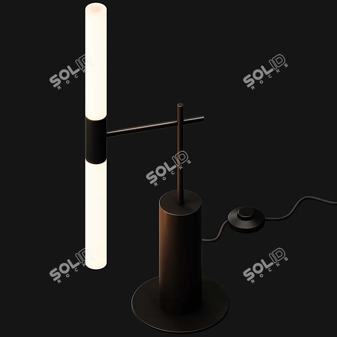 Modern LED Metal Table Lamp 3D model image 4