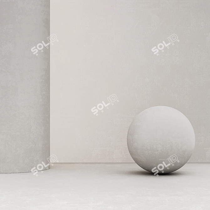 Customizable Decorative Plaster 3D model image 1