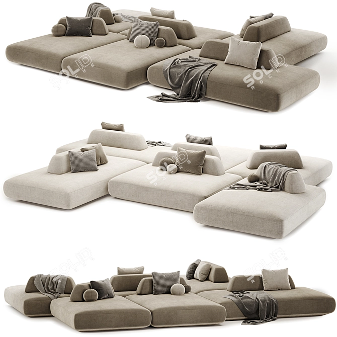 Modular Tommy Sofa Set. Arrange. Relax. 3D model image 1