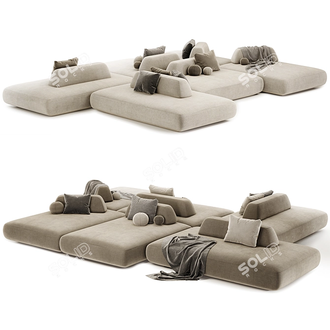 Modular Tommy Sofa Set. Arrange. Relax. 3D model image 3