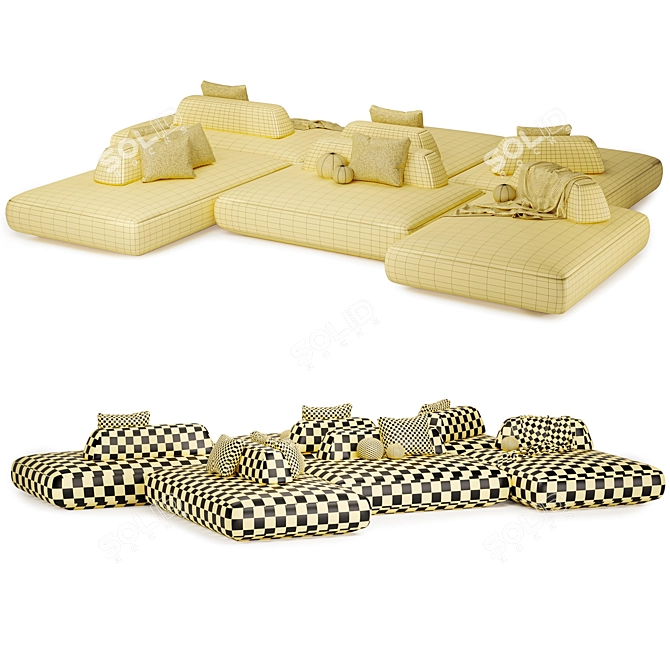 Modular Tommy Sofa Set. Arrange. Relax. 3D model image 4