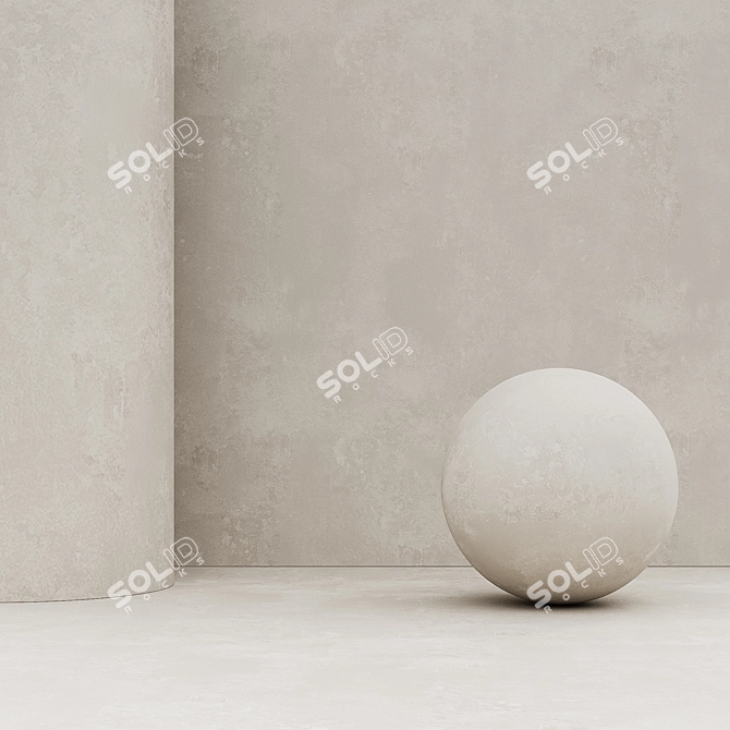 Customizable Decorative Plaster 3D model image 1