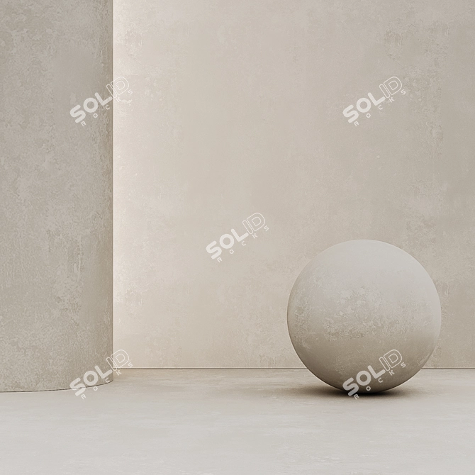 Customizable Decorative Plaster 3D model image 2