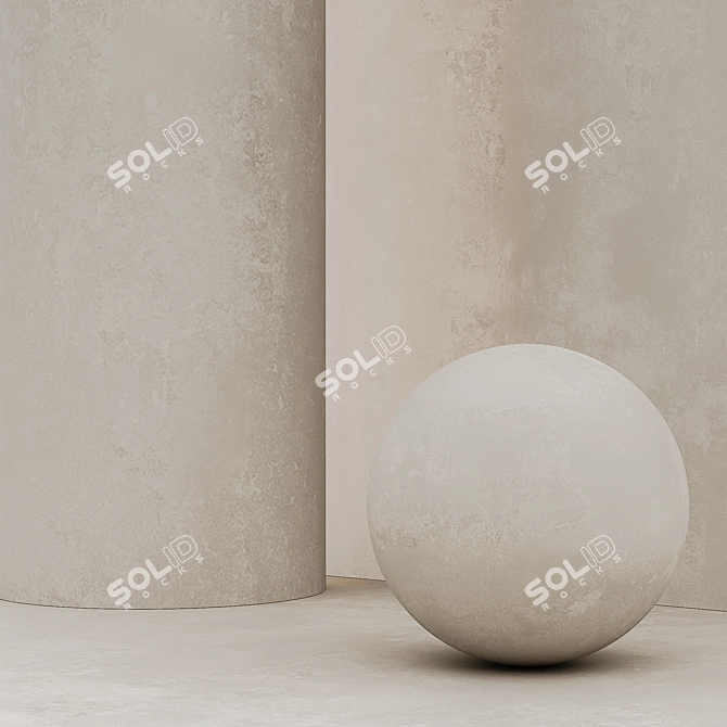 Customizable Decorative Plaster 3D model image 3