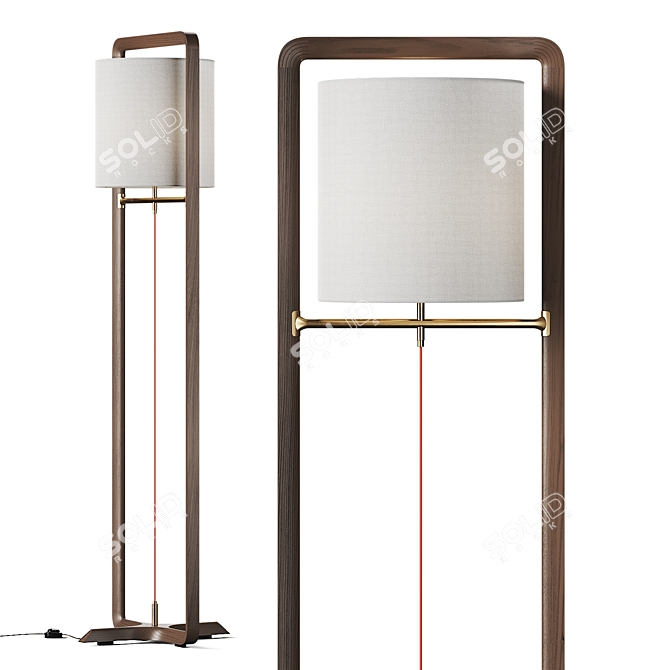 Roberto Lazzeroni Fidelio Floor Lamp 3D model image 1