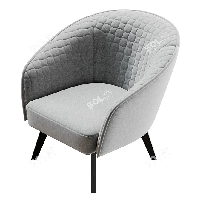 26.4" Contemporary Bruno Chair Model 3D model image 5