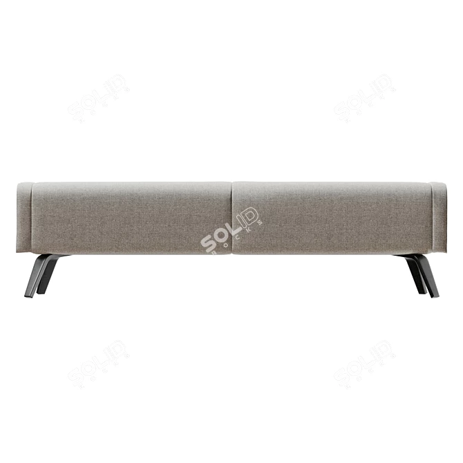 Modern Cuff Bench Design 3D model image 2