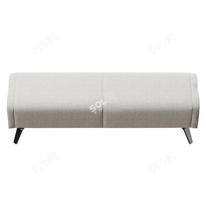 Modern Cuff Bench Design 3D model image 3