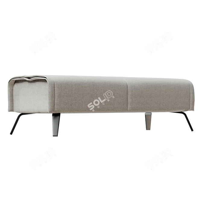 Modern Cuff Bench Design 3D model image 4