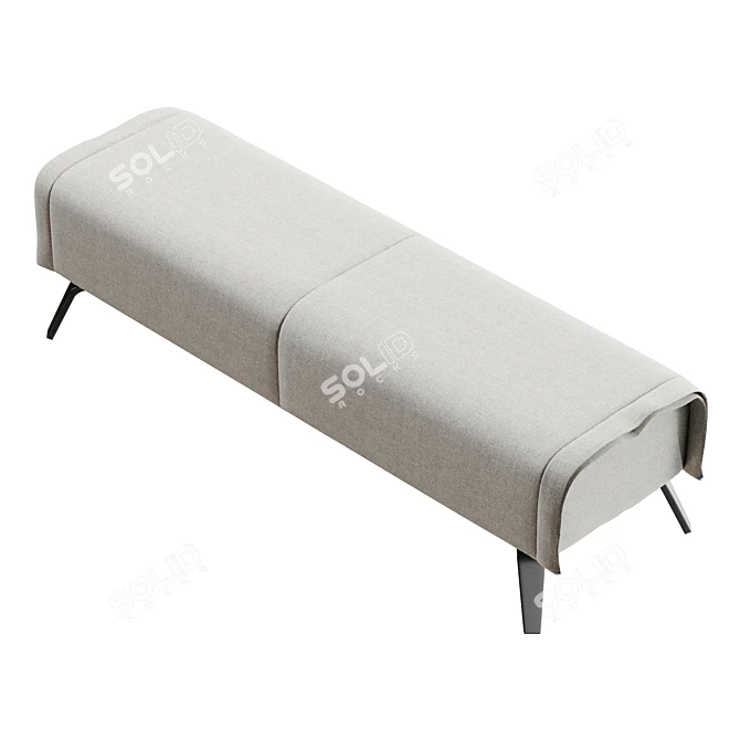 Modern Cuff Bench Design 3D model image 5