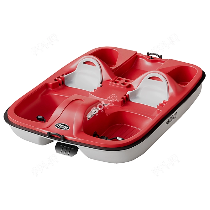 Pelican Monaco Dlx Angler Pedal Boat 3D model image 3