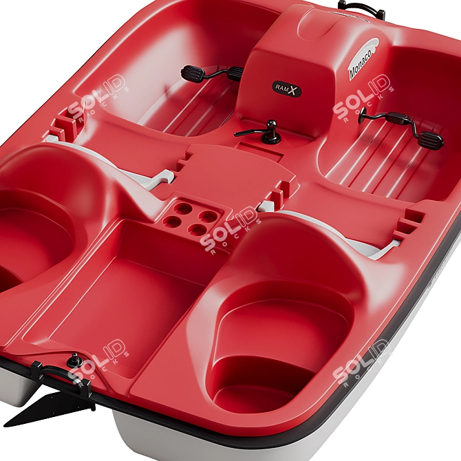 Pelican Monaco Dlx Angler Pedal Boat 3D model image 5