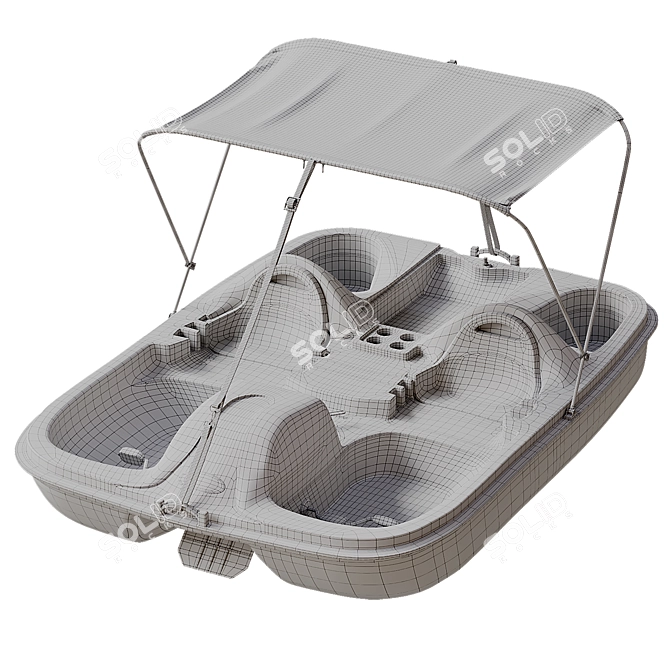 Pelican Monaco Dlx Angler Pedal Boat 3D model image 7