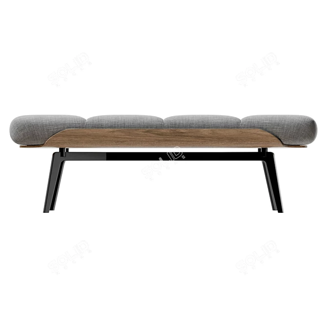 Modern Minimalistic Olos Bench 3D model image 2