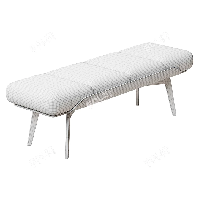 Modern Minimalistic Olos Bench 3D model image 6