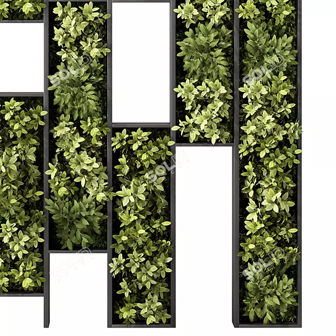Harmony Green Wall Divider 3D model image 3