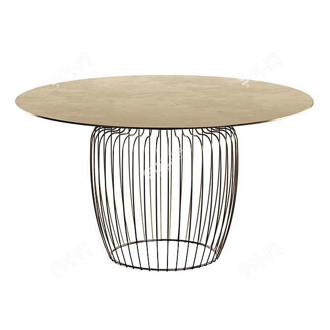 Ilenia Viscardi Designer Metal Table 3D model image 1