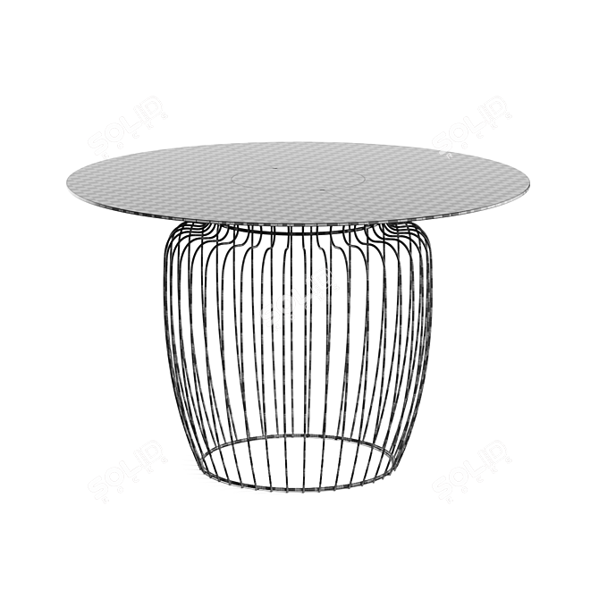 Ilenia Viscardi Designer Metal Table 3D model image 3