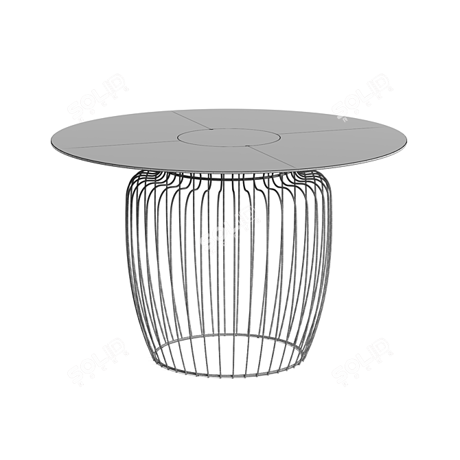 Ilenia Viscardi Designer Metal Table 3D model image 4