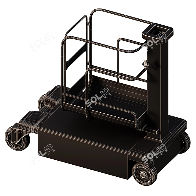 Heavy-Duty Industrial Lift Truck 3D model image 3