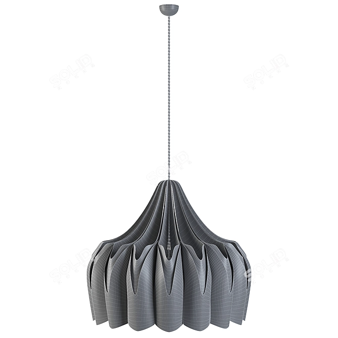 Flower Shape Pendant Light 3D model image 6