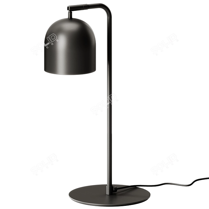 Modern Articulated Iron Table Lamp 3D model image 4