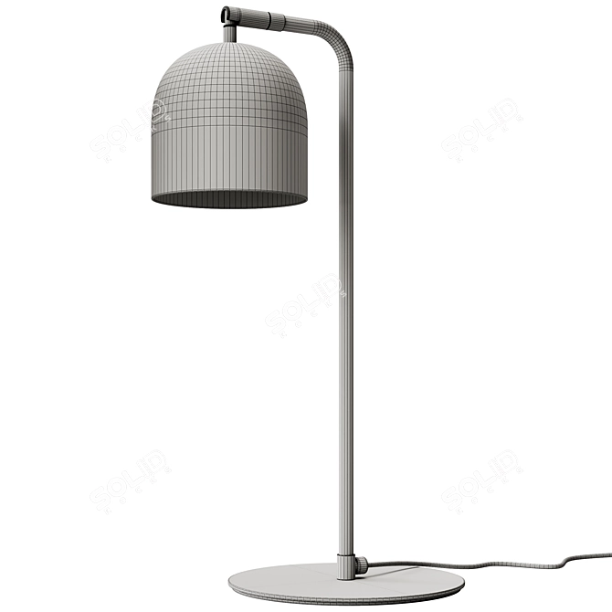 Modern Articulated Iron Table Lamp 3D model image 7