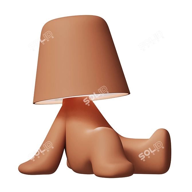 Modern Bob Brothers Sculpture Set 3D model image 1