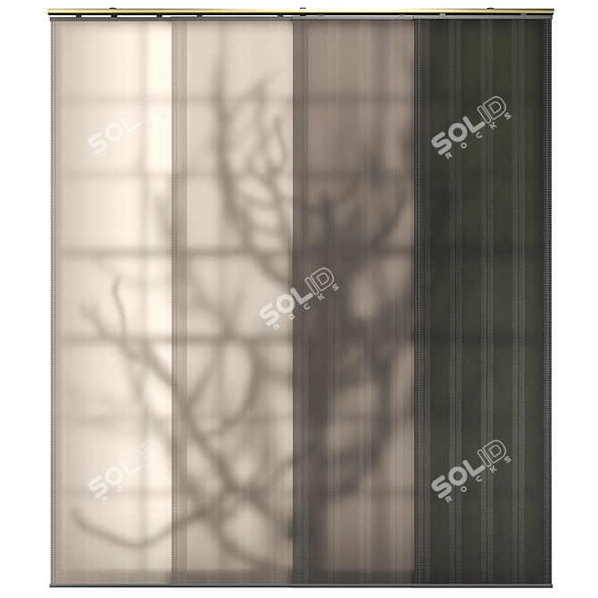 ShadowPlay Vertical Blinds 02 3D model image 2